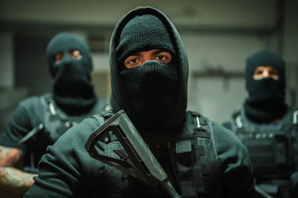 intense and focused group of armed individuals pre 2026 03 20 04 11 43 utc